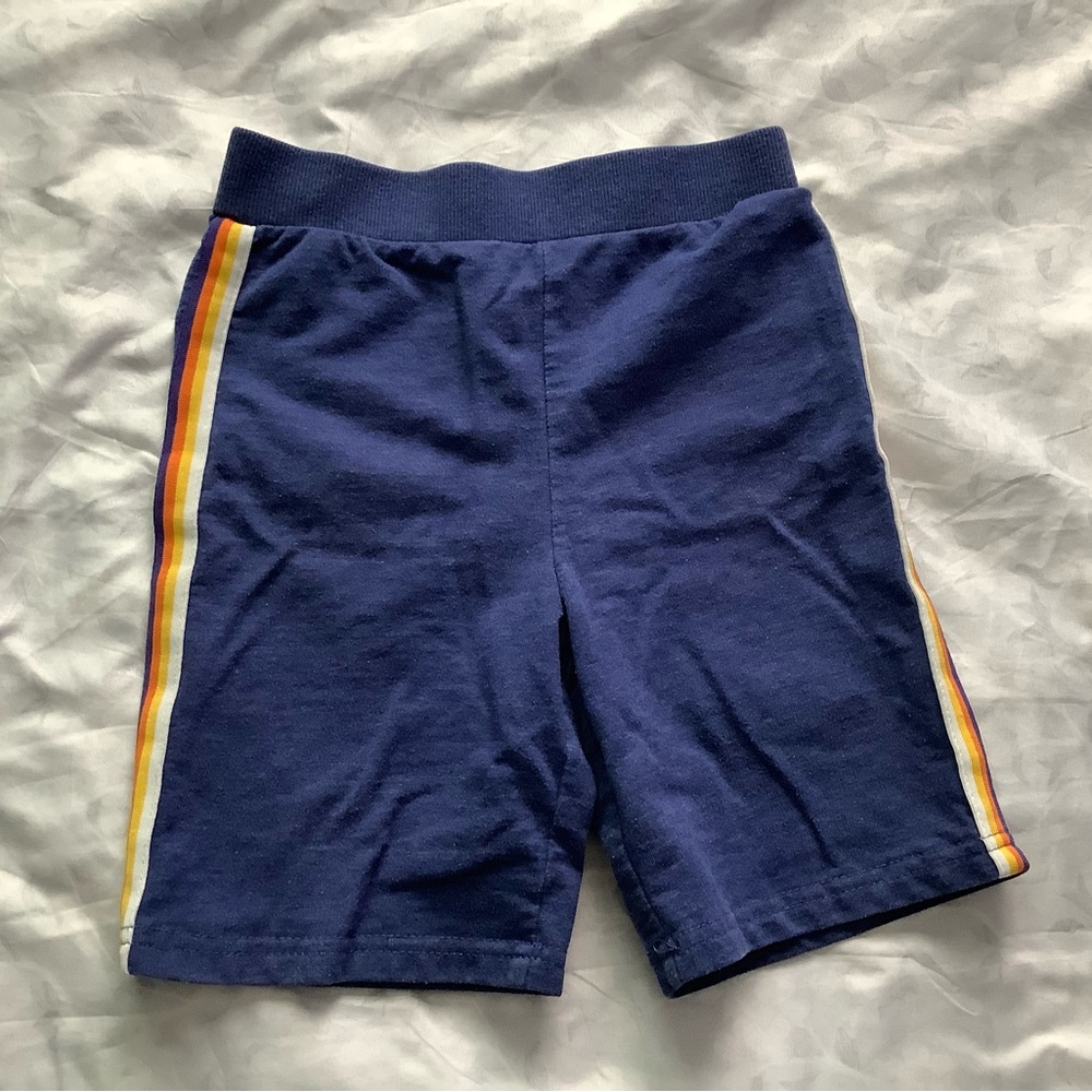 Star Wars Navy Shorts with Rainbow Side Stripes